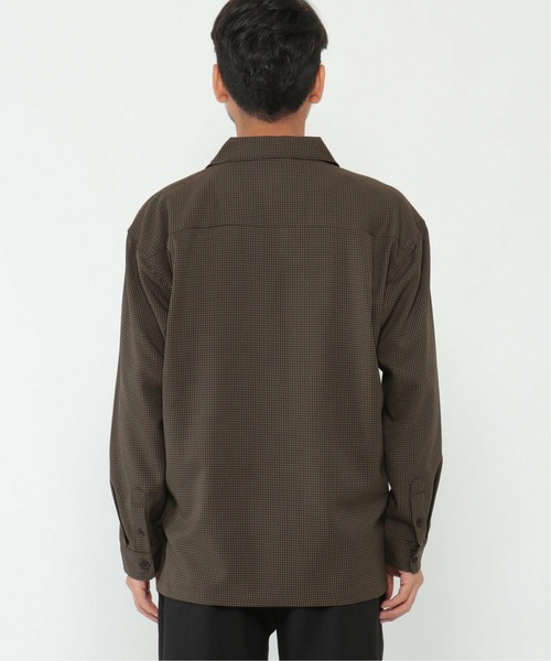 IKKA LOUNGE（イッカラウンジ）の「LANATEC CPOシャツ（シャツ/ブラウス・メンズ・ブラック/ダークブラウン・S/M/L/XL）」の17枚目の写真