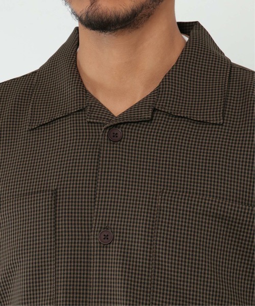 IKKA LOUNGE（イッカラウンジ）の「LANATEC CPOシャツ（シャツ/ブラウス・メンズ・ブラック/ダークブラウン・S/M/L/XL）」の22枚目の写真
