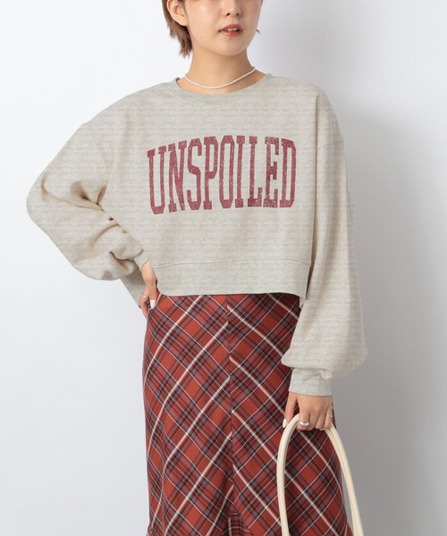 Heather（ヘザー）の「ショート丈ロゴスウェット　236941（スウェット・レディース・ネイビー/グレー/アイボリー・FREE）」の10枚目の写真