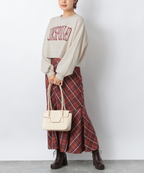 Heather（ヘザー）の「ショート丈ロゴスウェット　236941（スウェット・レディース・ネイビー/グレー/アイボリー・FREE）」の20枚目の写真