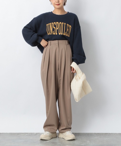 Heather（ヘザー）の「ショート丈ロゴスウェット　236941（スウェット・レディース・ネイビー/グレー/アイボリー・FREE）」の15枚目の写真