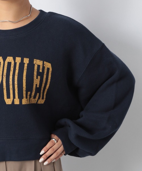 Heather（ヘザー）の「ショート丈ロゴスウェット　236941（スウェット・レディース・ネイビー/グレー/アイボリー・FREE）」の12枚目の写真