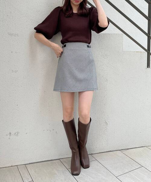 MAJESTIC LEGON（マジェスティックレゴン）の「Ladyサイドベルトスカパン（その他パンツ・レディース・ブラウン/ブラウン系その他2/ブラック系その他・MEDIUM）」の4枚目の写真