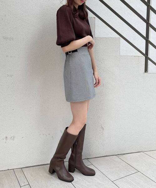 MAJESTIC LEGON（マジェスティックレゴン）の「Ladyサイドベルトスカパン（その他パンツ・レディース・ブラウン/ブラウン系その他2/ブラック系その他・MEDIUM）」の5枚目の写真