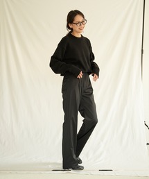 パンツ ENOF color straight pants black ENOF（イナフ）の「color straight pants（その他パンツ）」 - WEAR