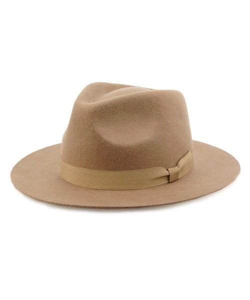 polcadot（ポルカドット）の「WIDE BRIM FELT HAT/ワイド ブリムフェルト 中折れハット（ハット・レディース・ライトグレー/ブラック/ライトベージュ/ベージュ・FREE）」の3枚目の写真