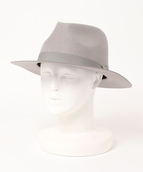 polcadot（ポルカドット）の「WIDE BRIM FELT HAT/ワイド ブリムフェルト 中折れハット（ハット・レディース・ライトグレー/ブラック/ライトベージュ/ベージュ・FREE）」の17枚目の写真