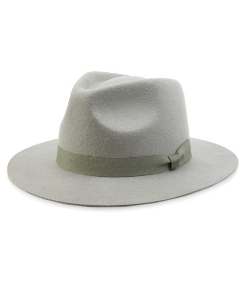 polcadot（ポルカドット）の「WIDE BRIM FELT HAT/ワイド ブリムフェルト 中折れハット（ハット・レディース・ライトグレー/ブラック/ライトベージュ/ベージュ・FREE）」の14枚目の写真