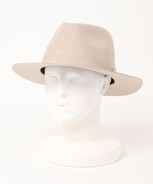 polcadot（ポルカドット）の「WIDE BRIM FELT HAT/ワイド ブリムフェルト 中折れハット（ハット・レディース・ライトグレー/ブラック/ライトベージュ/ベージュ・FREE）」の15枚目の写真