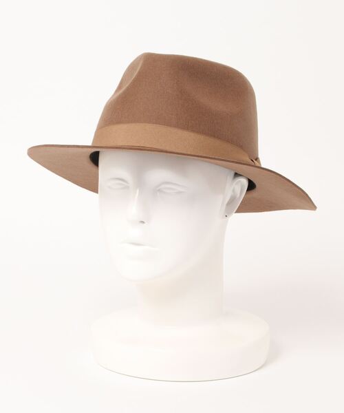 polcadot（ポルカドット）の「WIDE BRIM FELT HAT/ワイド ブリムフェルト 中折れハット（ハット・レディース・ライトグレー/ブラック/ライトベージュ/ベージュ・FREE）」の16枚目の写真