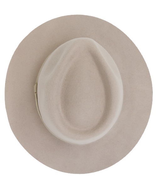 polcadot（ポルカドット）の「WIDE BRIM FELT HAT/ワイド ブリムフェルト 中折れハット（ハット・レディース・ライトグレー/ブラック/ライトベージュ/ベージュ・FREE）」の10枚目の写真