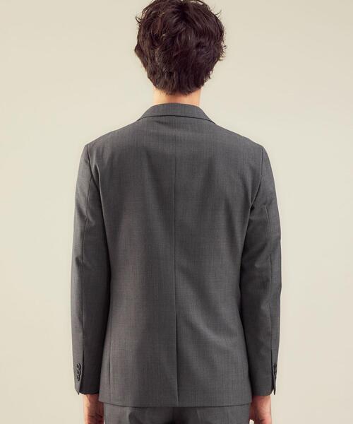 WORK TRIP OUTFITS GREEN LABEL RELAXING（ワークトリップアウトフィッツグリーンレーベル リラクシング）の「WTO TWPU サージ千鳥 スリム スーツジャケット -ウォッシャブル・防シワ・ストレッチ- ＊＊（スーツジャケット・メンズ・ダークグレー/ネイビー・S/44/XL/50/XXS/40/M/46/XS/42/L/48）」の11枚目の写真