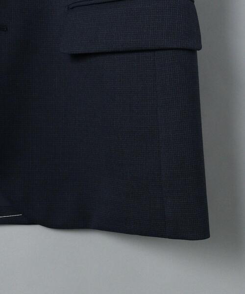 WORK TRIP OUTFITS GREEN LABEL RELAXING（ワークトリップアウトフィッツグリーンレーベル リラクシング）の「WTO TWPU サージ千鳥 スリム スーツジャケット -ウォッシャブル・防シワ・ストレッチ- ＊＊（スーツジャケット・メンズ・ダークグレー/ネイビー・S/44/XL/50/XXS/40/M/46/XS/42/L/48）」の17枚目の写真