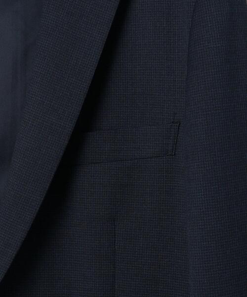 WORK TRIP OUTFITS GREEN LABEL RELAXING（ワークトリップアウトフィッツグリーンレーベル リラクシング）の「WTO TWPU サージ千鳥 スリム スーツジャケット -ウォッシャブル・防シワ・ストレッチ- ＊＊（スーツジャケット・メンズ・ダークグレー/ネイビー・S/44/XL/50/XXS/40/M/46/XS/42/L/48）」の18枚目の写真