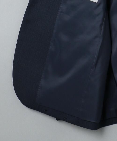 WORK TRIP OUTFITS GREEN LABEL RELAXING（ワークトリップアウトフィッツグリーンレーベル リラクシング）の「WTO TWPU サージ千鳥 スリム スーツジャケット -ウォッシャブル・防シワ・ストレッチ- ＊＊（スーツジャケット・メンズ・ダークグレー/ネイビー・S/44/XL/50/XXS/40/M/46/XS/42/L/48）」の19枚目の写真