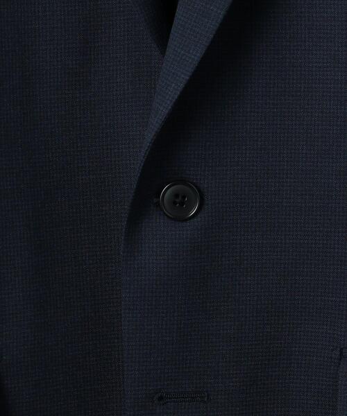 WORK TRIP OUTFITS GREEN LABEL RELAXING（ワークトリップアウトフィッツグリーンレーベル リラクシング）の「WTO TWPU サージ千鳥 スリム スーツジャケット -ウォッシャブル・防シワ・ストレッチ- ＊＊（スーツジャケット・メンズ・ダークグレー/ネイビー・S/44/XL/50/XXS/40/M/46/XS/42/L/48）」の20枚目の写真