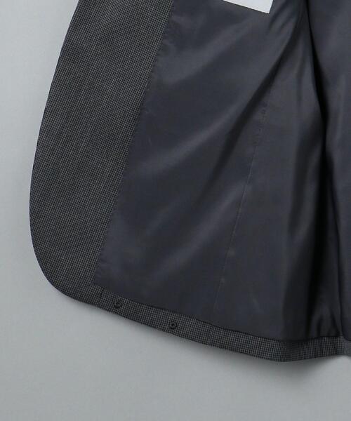 WORK TRIP OUTFITS GREEN LABEL RELAXING（ワークトリップアウトフィッツグリーンレーベル リラクシング）の「WTO TWPU サージ千鳥 スリム スーツジャケット -ウォッシャブル・防シワ・ストレッチ- ＊＊（スーツジャケット・メンズ・ダークグレー/ネイビー・S/44/XL/50/XXS/40/M/46/XS/42/L/48）」の15枚目の写真