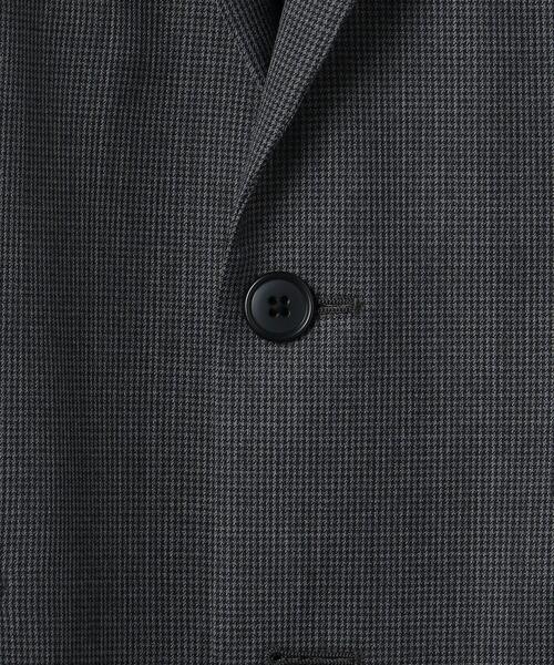 WORK TRIP OUTFITS GREEN LABEL RELAXING（ワークトリップアウトフィッツグリーンレーベル リラクシング）の「WTO TWPU サージ千鳥 スリム スーツジャケット -ウォッシャブル・防シワ・ストレッチ- ＊＊（スーツジャケット・メンズ・ダークグレー/ネイビー・S/44/XL/50/XXS/40/M/46/XS/42/L/48）」の16枚目の写真
