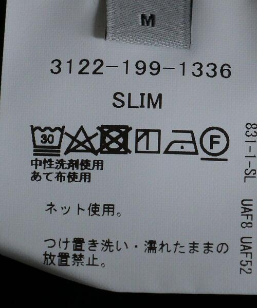 WORK TRIP OUTFITS GREEN LABEL RELAXING（ワークトリップアウトフィッツグリーンレーベル リラクシング）の「WTO TWPU サージ千鳥 スリム スーツジャケット -ウォッシャブル・防シワ・ストレッチ- ＊＊（スーツジャケット・メンズ・ダークグレー/ネイビー・S/44/XL/50/XXS/40/M/46/XS/42/L/48）」の22枚目の写真