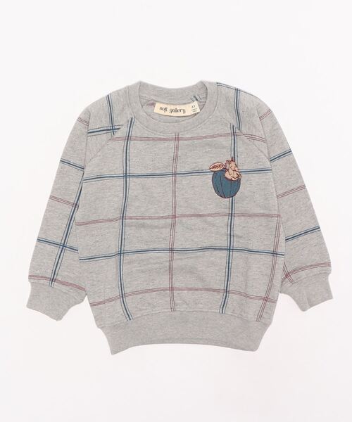 soft gallery / チェックスウェット トレーナー
