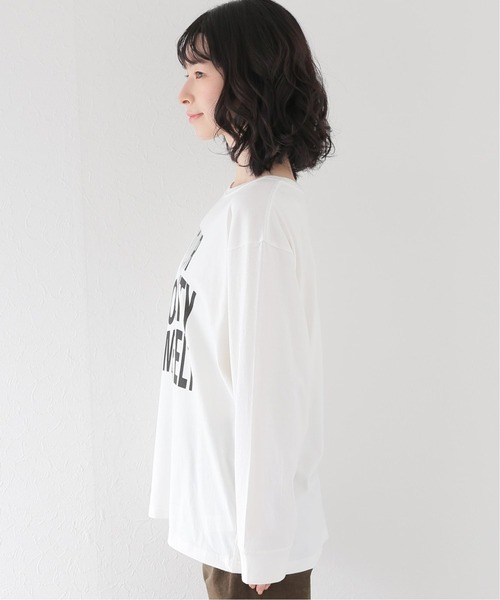 JOURNAL STANDARD relume(ジャーナルスタンダード レリューム)の「ウェーブロゴプリントロングスリーブTEE(Tシャツ/カットソー・レディース・ホワイト/ホワイト系その他・FREE)」の8枚目の写真