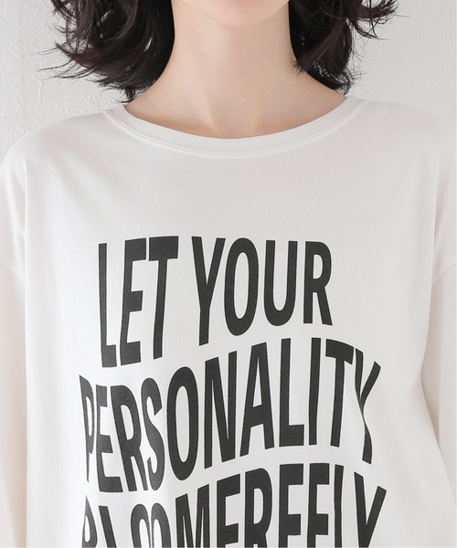 JOURNAL STANDARD relume(ジャーナルスタンダード レリューム)の「ウェーブロゴプリントロングスリーブTEE(Tシャツ/カットソー・レディース・ホワイト/ホワイト系その他・FREE)」の12枚目の写真