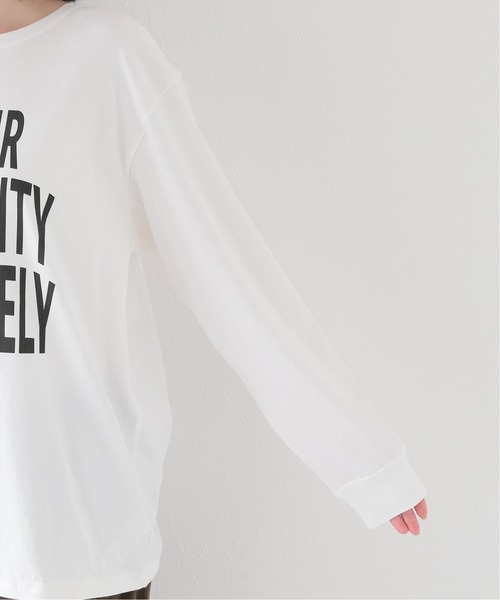 JOURNAL STANDARD relume(ジャーナルスタンダード レリューム)の「ウェーブロゴプリントロングスリーブTEE(Tシャツ/カットソー・レディース・ホワイト/ホワイト系その他・FREE)」の15枚目の写真