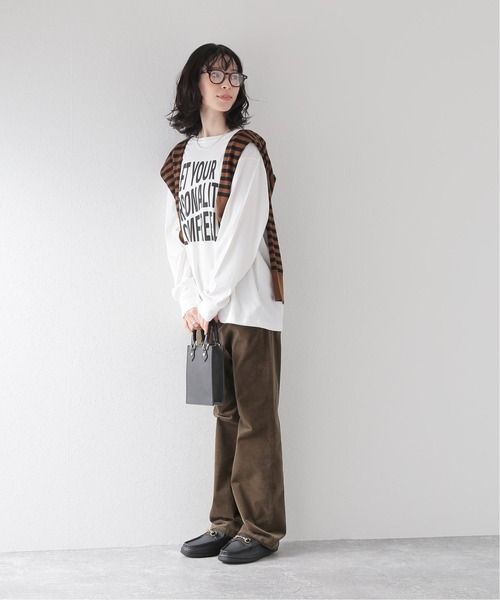 JOURNAL STANDARD relume(ジャーナルスタンダード レリューム)の「ウェーブロゴプリントロングスリーブTEE(Tシャツ/カットソー・レディース・ホワイト/ホワイト系その他・FREE)」の11枚目の写真