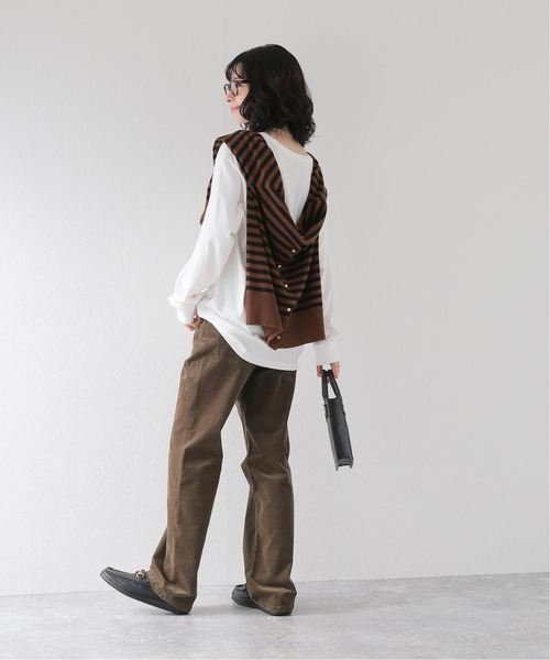 JOURNAL STANDARD relume(ジャーナルスタンダード レリューム)の「ウェーブロゴプリントロングスリーブTEE(Tシャツ/カットソー・レディース・ホワイト/ホワイト系その他・FREE)」の3枚目の写真