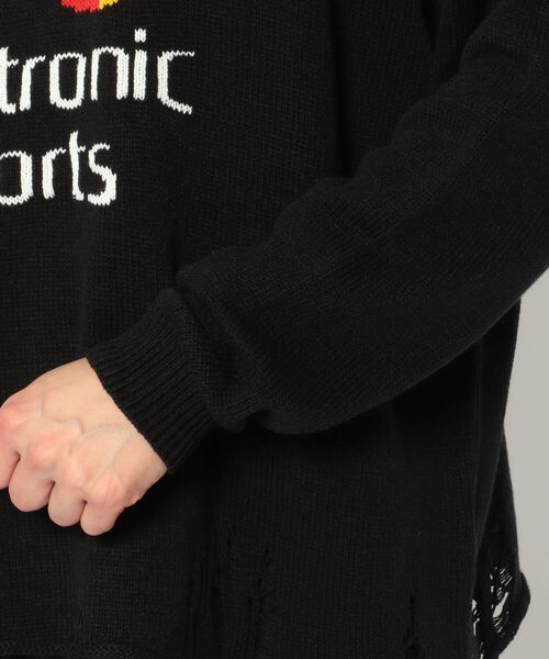 amok（アモク）の「【別注】amok /アモク/ELECTRONIC SPORTS KNIT（ニット/セーター・メンズ・ベージュ/ブラック/ブルー・FREE）」の7枚目の写真
