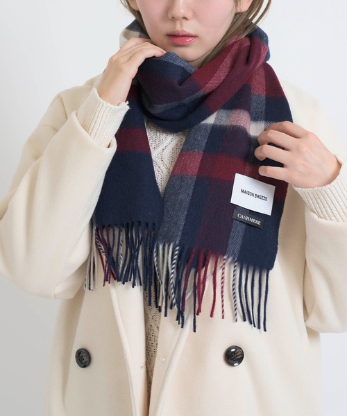 SETUP7（セットアップセブン）の「【SETUP7】オーガニックカシミヤミックスマフラー タータンチェック カシミア NWCH30 FKK（マフラー・レディース・その他/マルチ/その他1/その他4/その他5・FREE）」の14枚目の写真