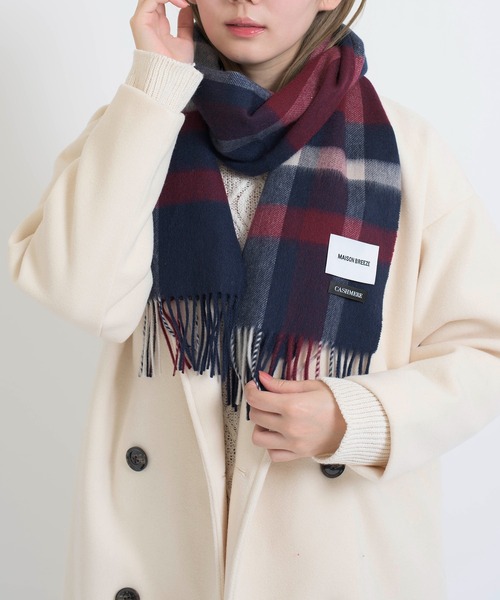 SETUP7（セットアップセブン）の「【SETUP7】オーガニックカシミヤミックスマフラー タータンチェック カシミア NWCH30 FKK（マフラー・レディース・その他/マルチ/その他1/その他4/その他5・FREE）」の15枚目の写真