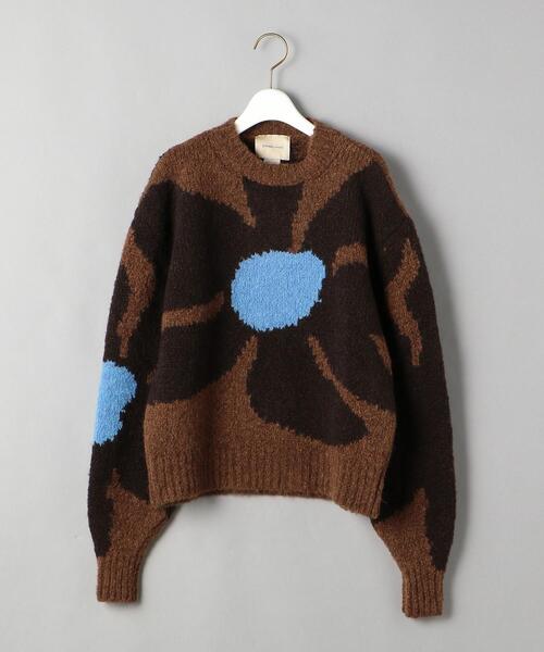 Paloma Wool（パロマウール）の「＜PALOMA WOOL＞HANA ニットプルオーバー Ψ（ニット/セーター・レディース・ダークブラウン/オフホワイト・S）」の2枚目の写真