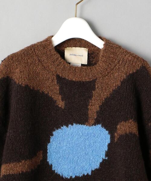 Paloma Wool（パロマウール）の「＜PALOMA WOOL＞HANA ニットプルオーバー Ψ（ニット/セーター・レディース・ダークブラウン/オフホワイト・S）」の4枚目の写真