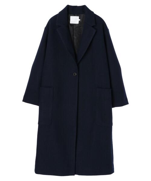AMERICAN HOLIC（アメリカンホリック）の「BIGポケットドロップショルダーニュアンスコート2（チェスターコート・レディース・ダークネイビー・M/L）」の13枚目の写真