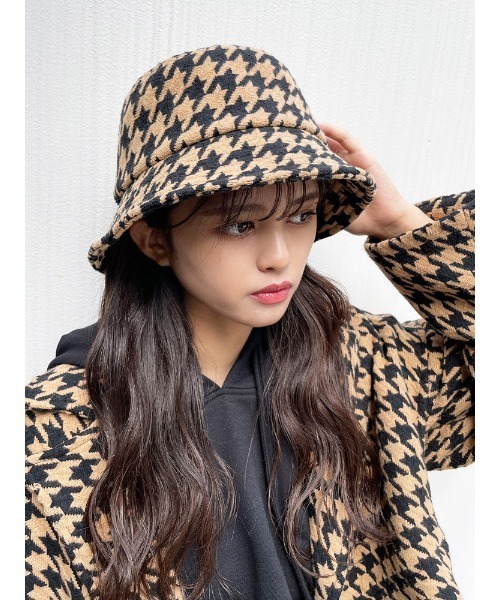 ENVYM（アンビー）の「パターンバケットハット（ハット・レディース・ベージュ/ブラック/ゼブラ・FREE）」の5枚目の写真