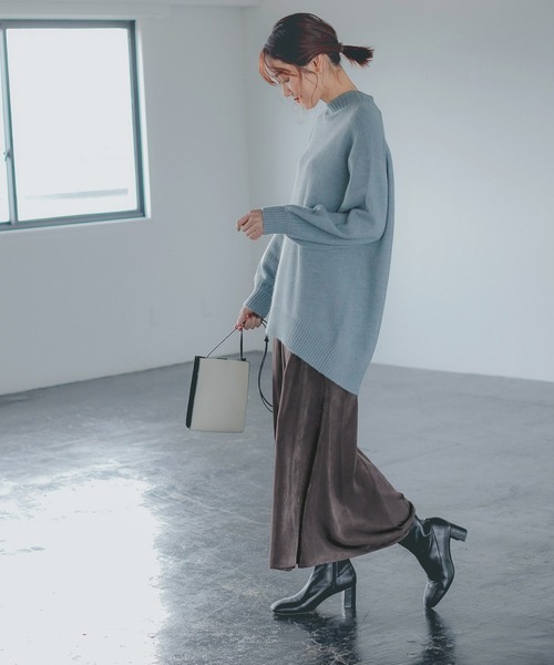 GLOBAL WORK（グローバルワーク）の「ビンテージサテンフレアスカート/257150（スカート・レディース・ブラック/その他/ダークグレー/ブルー系その他6・FREE）」の19枚目の写真