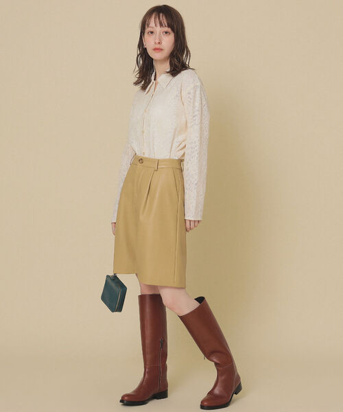 Ray BEAMS(レイビームス)の「Ray BEAMS / レース シャツ(シャツ/ブラウス・レディース・ナチュラル/ブラック・ONE SIZE)」の5枚目の写真