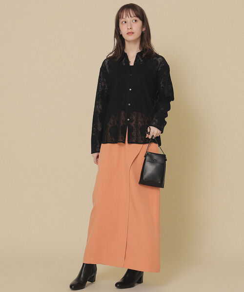 Ray BEAMS(レイビームス)の「Ray BEAMS / レース シャツ(シャツ/ブラウス・レディース・ナチュラル/ブラック・ONE SIZE)」の10枚目の写真