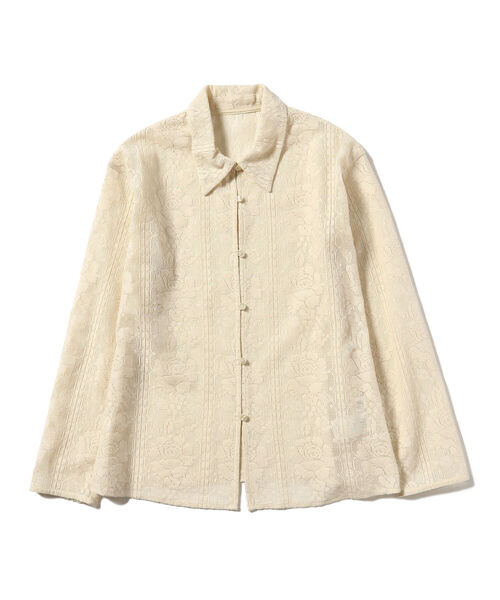 Ray BEAMS(レイビームス)の「Ray BEAMS / レース シャツ(シャツ/ブラウス・レディース・ナチュラル/ブラック・ONE SIZE)」の11枚目の写真