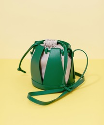 the dilettante | the dilettante/Daphne Mini レザー×へリンボン柄バッグ(ショルダーバッグ)