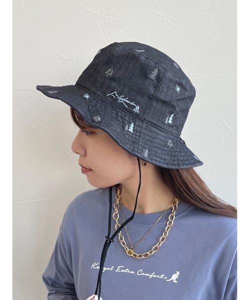 EDWIN(エドウィン)の「【EDWIN】エドウィン 刺繍入り アドベンチャーハット(ハット・レディース・ブラック/ベージュ/ネイビー/ブルー・フリー)」の1枚目の写真