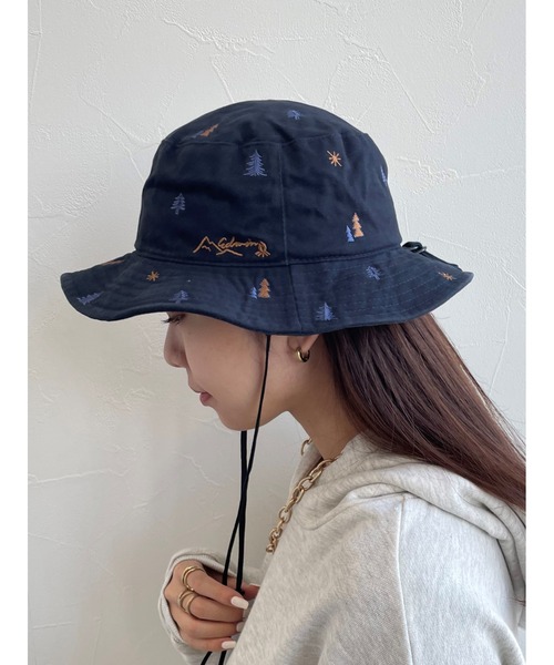 EDWIN(エドウィン)の「【EDWIN】エドウィン 刺繍入り アドベンチャーハット(ハット・レディース・ブラック/ベージュ/ネイビー/ブルー・フリー)」の5枚目の写真