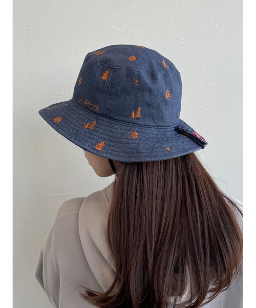EDWIN(エドウィン)の「【EDWIN】エドウィン 刺繍入り アドベンチャーハット(ハット・レディース・ブラック/ベージュ/ネイビー/ブルー・フリー)」の6枚目の写真