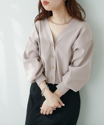 natural couture | 【WEB限定・大好評リバイバルアイテム】プチプラハトメバー釦おしゃれカーディガン(カーディガン/ボレロ)