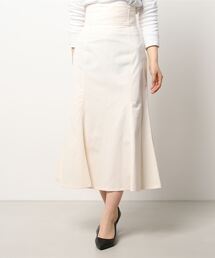 【一部カラー公式サイト・直営店舗限定】【星玲奈さんコラボ】コットンライクハイウエストマーメイドスカート