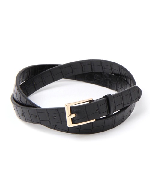 GLOBAL WORK（グローバルワーク）の「バックルベルト/262868（ベルト・レディース・その他/ブラック/ダークブラウン/オフホワイト・FREE）」の4枚目の写真