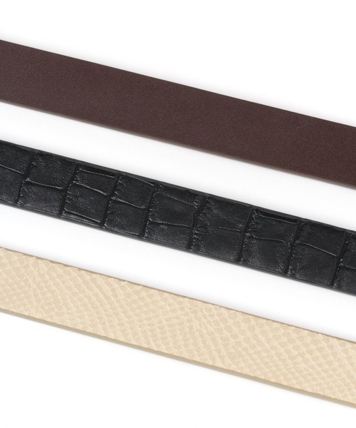 GLOBAL WORK（グローバルワーク）の「バックルベルト/262868（ベルト・レディース・その他/ブラック/ダークブラウン/オフホワイト・FREE）」の5枚目の写真
