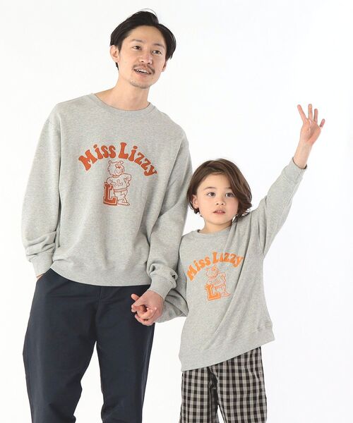 Russell Athletic(ラッセルアスレティック)の「【WEB限定/SHIPS KIDS別注】RUSSELL ATHLETIC:<家族おそろい>プリント スウェット(100~160cm)(スウェット・キッズ・ライトグレー/ベージュ/グレー/グリーン・100/110/120/130/S/145/M/160)」の3枚目の写真