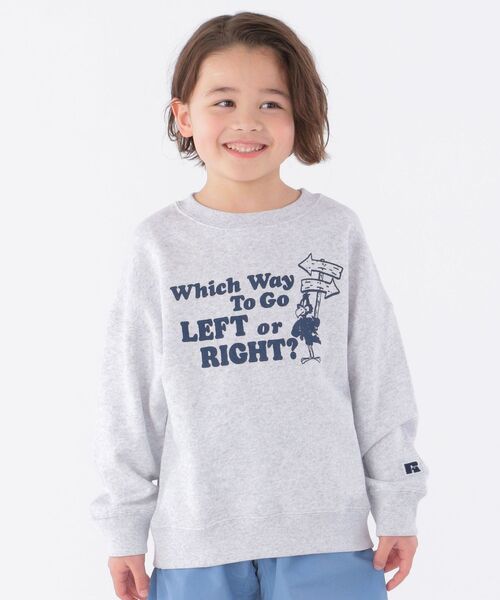 Russell Athletic(ラッセルアスレティック)の「【WEB限定/SHIPS KIDS別注】RUSSELL ATHLETIC:<家族おそろい>プリント スウェット(100~160cm)(スウェット・キッズ・ライトグレー/ベージュ/グレー/グリーン・100/110/120/130/S/145/M/160)」の20枚目の写真